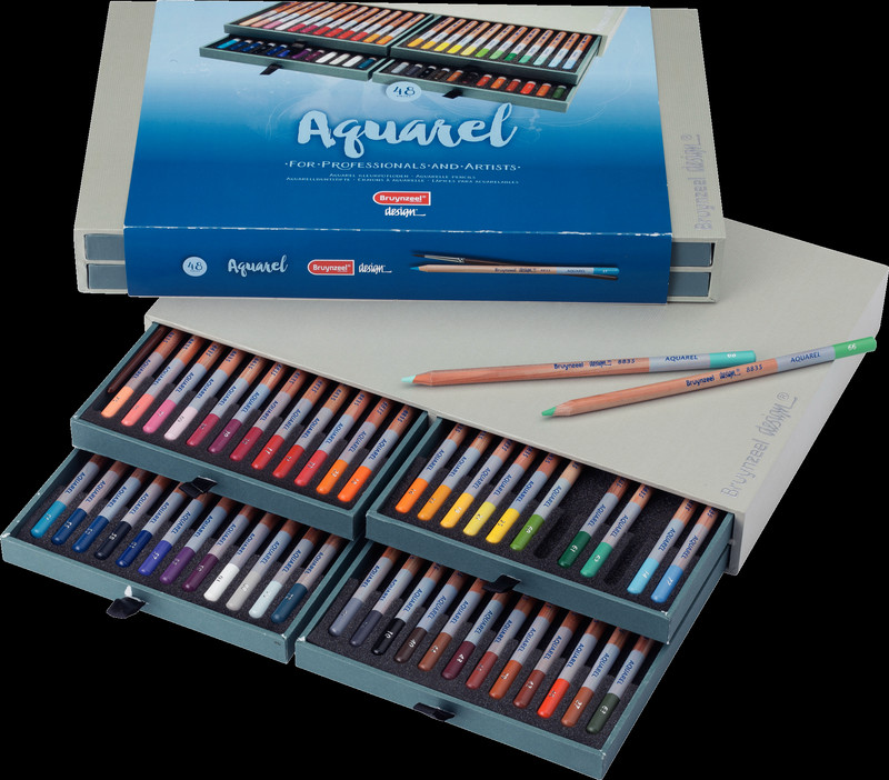 Cajas lápices Bruynzeel Design Aquarel 48