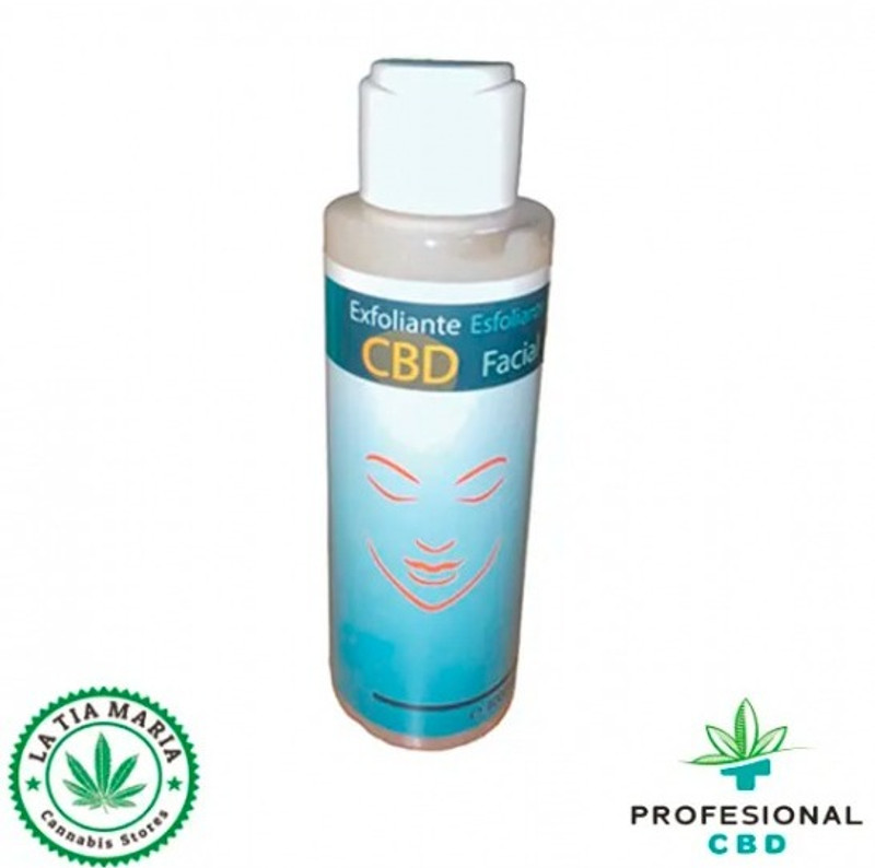 Exfoliante facial con CBD