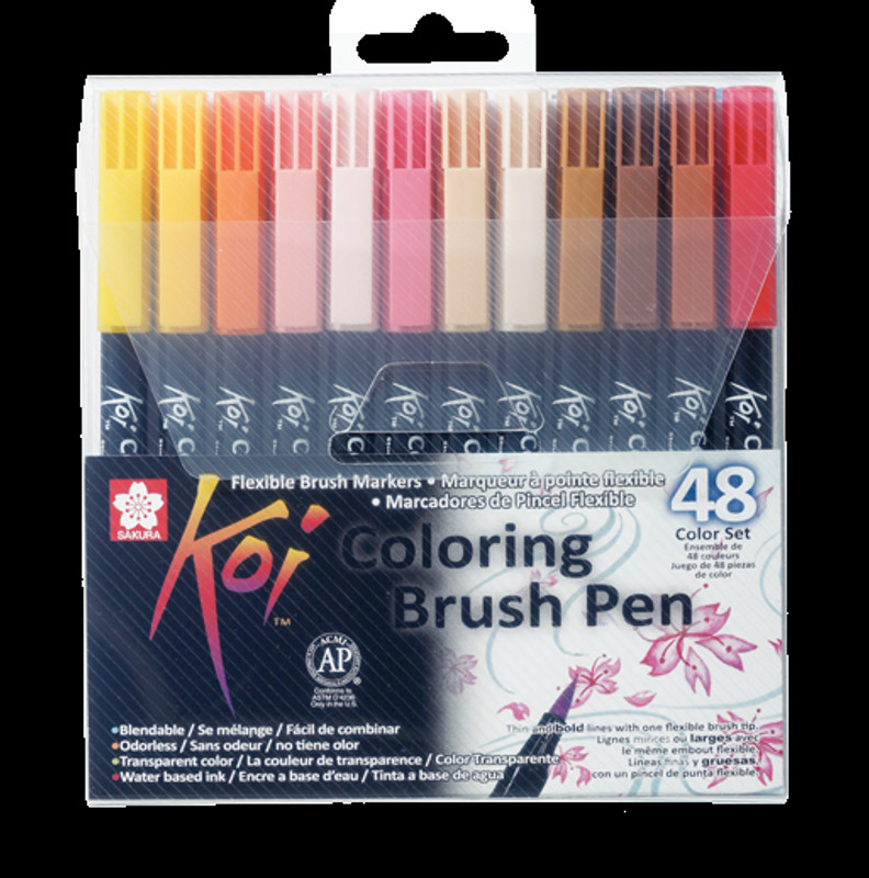 Sakura Koi Coloring. Set de 48 colores