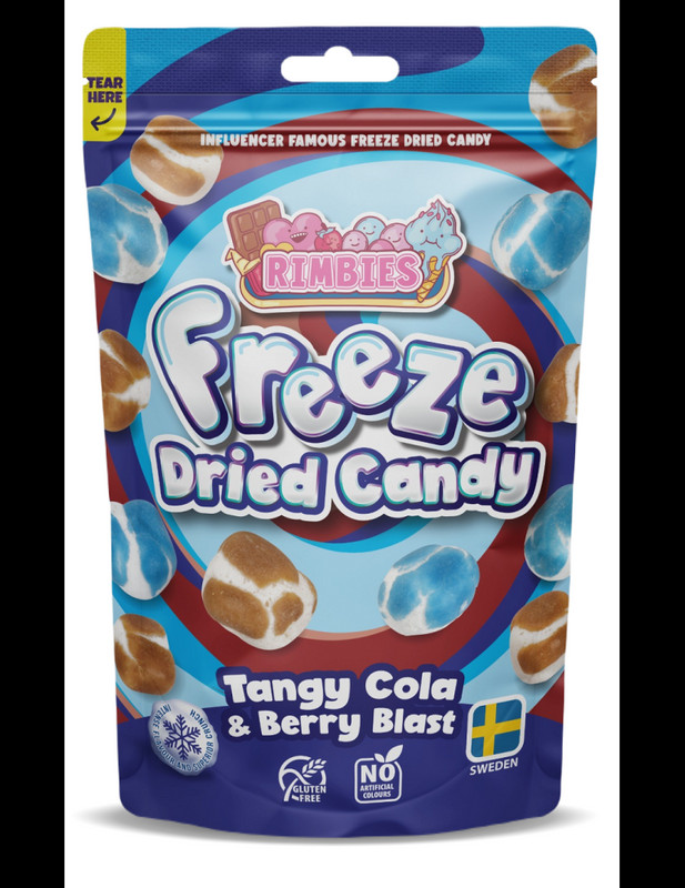 Tangy Cola & Berry Blast 80 g. Rimbies